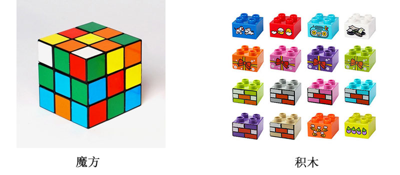 魔方和積木打印解決方案，積木個性化定制打印圖